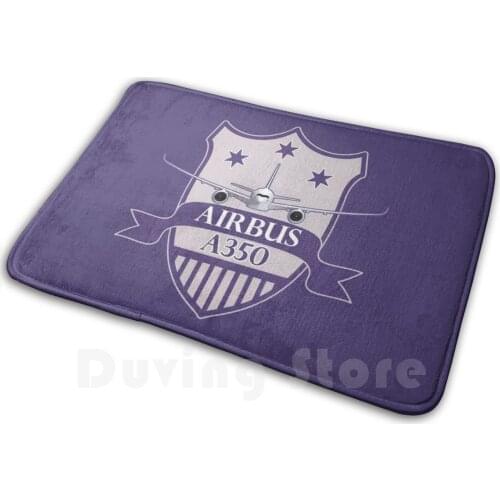 Airbus A350 Emblem Carpet Mat Rug Cushion Soft Airbus A350 Emblem Jet Passenger Pilot Air Flight Enthusiast Patch