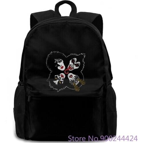 Kiss Band ROCK AND ROLL HEADS Licensed Adult Heather All Sizes Summer Style Mens s backpack