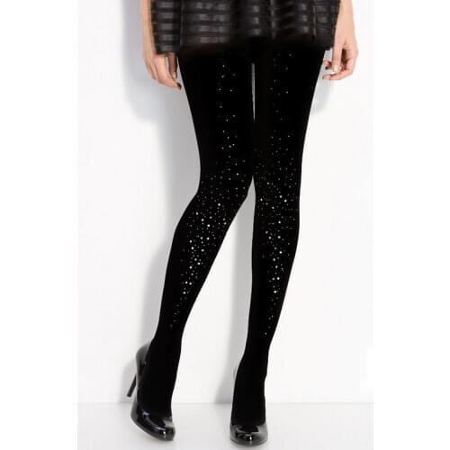 Black pantyhose bottom socks with water drill and sticking drill