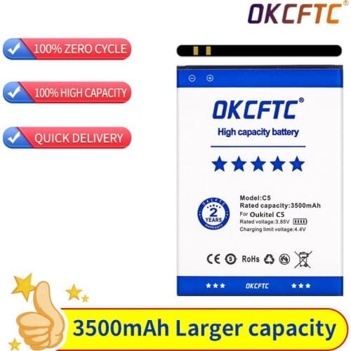 OKCFTC 3500mAh For OUKITEL C5 / C5 PRO Battery Mobile Phone