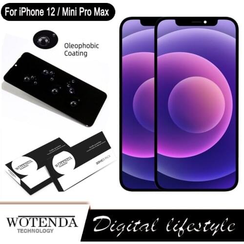 Original OEM Display For iPhone 12 Mini Pro Max LCD Touch Screen Digitizer Assembly Repair Parts with Service Pack