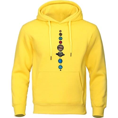 Autumn Warm New Hoodies Universe Solar System Sweatshirt Men Planets Colour Fshion Mens Hoodie Nine Planets Harajuku Streetwear