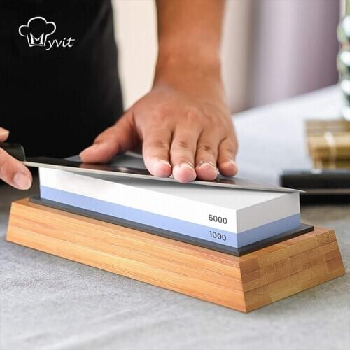 Professional Knife Sharpener Whetstone Sharpening Stones grinding stone water stone kitchen Tool 2-IN-1 240 600 1000 3000 grit