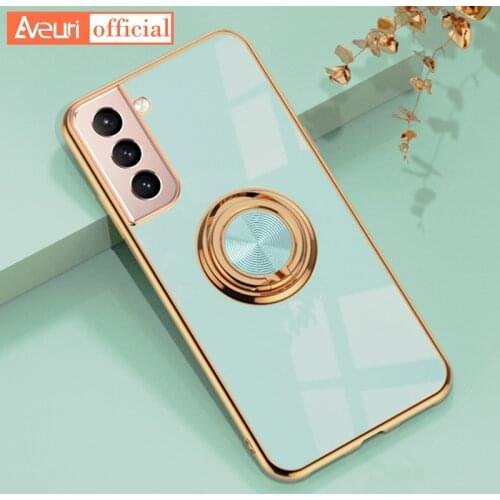 Luxury Cute Silicone Phone Case For Samsung Galaxy S20 FE S20 Ultra Plating TPU Cover Case For Samsung S21 Plus S21 Ultra Coque