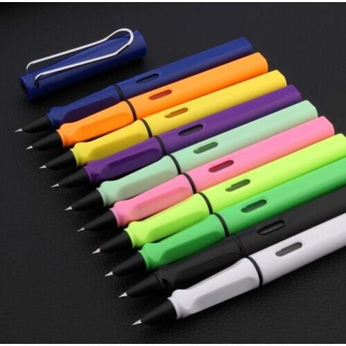 High quality 557 New Arrival Creative Hollow Out Clip Plastic Fountain Pen Student Posture Correction 0.38mm Hooded Nib Ink Pens