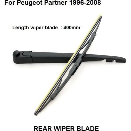 Rear Windshield Wiper Arm + Blade New set For Peugeot Partner 1996-2008, Blade 400mm
