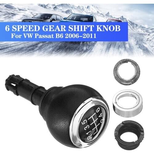6-speed Car Gear Shift Head Gear Stick Lever Shifter Head Handball For Volkswagen Passat B6 2006 2007 2008 2009 2010 2011