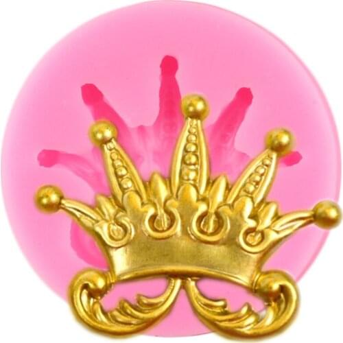 Crown Silicone Mold Sugarcraft Fondant Cake Decorating Tools DIY Baking Molds Candy Polymer Clay Mould Chocolate Gumpaste Moulds