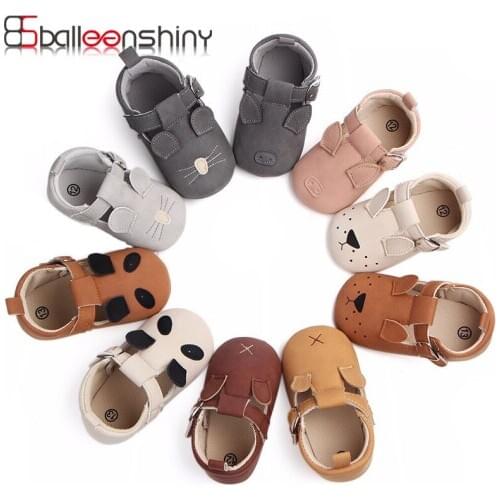 Cute Baby Shoes For Girls Boys Matte Leather Non-slip Soft Bottom Spring Cat Baby Sneakers Toddler Newborn Shoes First Walker