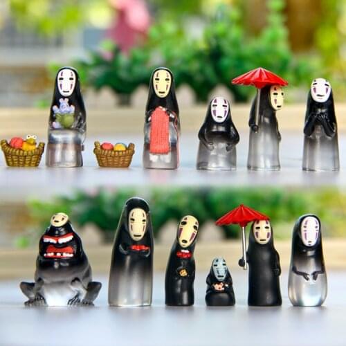 Fairy Garden Miniature Decoration Accessories Hayao Miyazaki Studio Ghibli Anime Spirited Away No Face Man Figure Chihiro Yubaba
