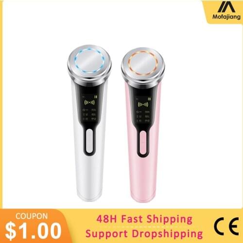 6 in 1 EMS Face Lift Devices Microcurrent Skin Rejuvenation Facial Massage Light Therapy Anti Aging Wrinkle Beauty Apparatus