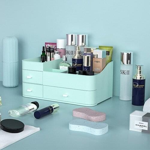 Large-capacity Cosmetic Storage Box Drawer Type Makeup Brush Storage Mask Student Dormitory Desktop Eye Shadow Storage Box