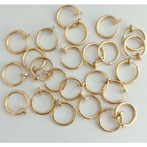 Stainless Steel Retractable Clip On Earrings Non Piercing Fake Hoop Earrings for Women Girls Without Ear Holes Clip Cuffs