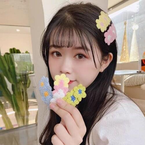 Little Daisy Flowers Card Issuance Maiden All-match Sweet Fashion Plush Headwear Simplicity Tender Hair Accessories