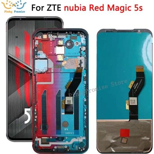 AMOLED For ZTE nubia Red Magic 5s LCD with frame Display Touch Panel Digitizer Screen For ZTE nubia RedMagic 5s LCD display
