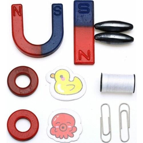 1set U Shaped Traditional Horseshoe Magnet Mayitr Powerful Magnetic Materials Kids Toy School Education Tool