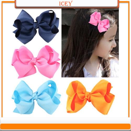 Girls Hair Bow for Kids Knot Boutique Hairpin Girls Ribbon Hair Clips Children Hair Accessories