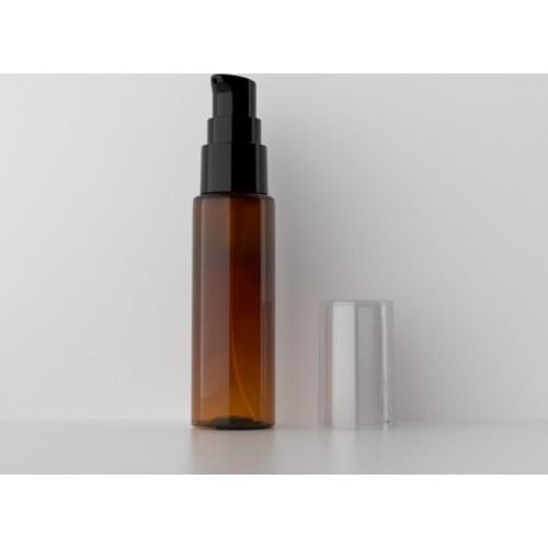 50pcs 30ml Empty Cream Pump Plastic Bottle ,1oz Essential Lotion Treatment Pump Container Cosmetic Packaging Travel Cream Bottle