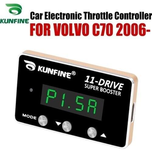 KUNFINE Car Electronic Throttle Controller Racing Accelerator Potent Booster For VOLVO C70 2006-After Tuning Parts 11 Drive