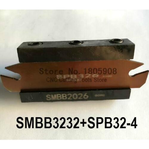 Free Shipping SPB32-4 NC cutter Blade and SMBB3232 CNC turret set Lathe Machine cutting Tool Stand Holder For SP400,ZQMX4N11