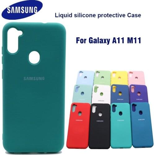 For Samsung Galaxy A11 M11 Case For Samsung A11 M11 Cover soft Liquid Silicone Phone Case For Samsung Galaxy a11 m11