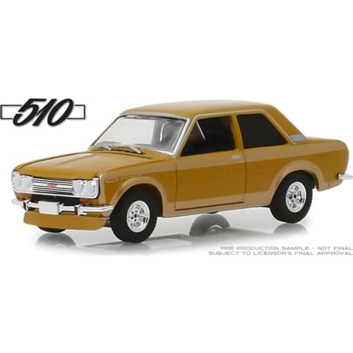 GreenLight 1:64 1968 Datsun 510 - 510 50 Years alloy toy car toys for children diecast model car Birthday gift