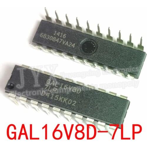 10pcs/lot GAL16V8D GAL16V8D-7LP GAL16V8D-15LP GAL16V8D-25LP GAL16V8D-25QP GAL16V8 16V8D DIP-20 Integrated circuit IC