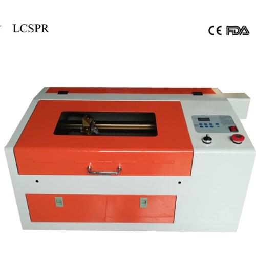 50W 4040 laser engraving and cutting machine with auto up and down table free to Almaty or Moscow city include customs and tax