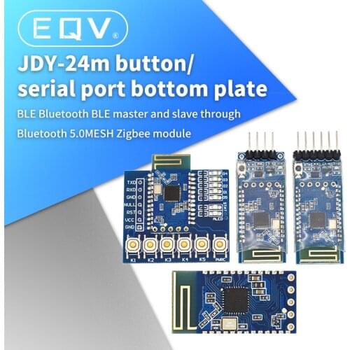 JDY-24M Bluetooth 5.0 MESH Zigbee Module BLE JDY-24 Master Slave Through the Base Plate With Buttons