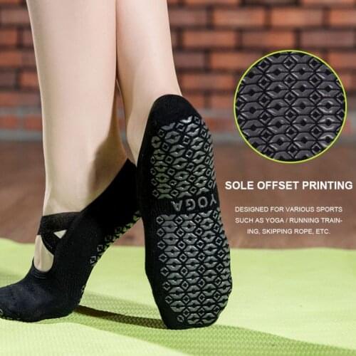 Yoga Socks Women Non-slip Backless Silicone Socks Dance Ventilation Ballet Gym Fitness Socks