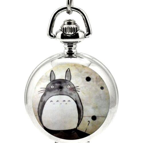 New Arrivals My Neighbor Totoro Japanese animated film movie Dome Design Quartz Pocket Watch Necklace Men Women Pocket watch P71