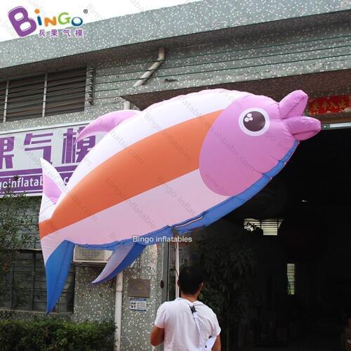 Personalized 10 feet long inflatable fish mascot costume / inflatable walking fish handheld / diy fish costume inflatable toys