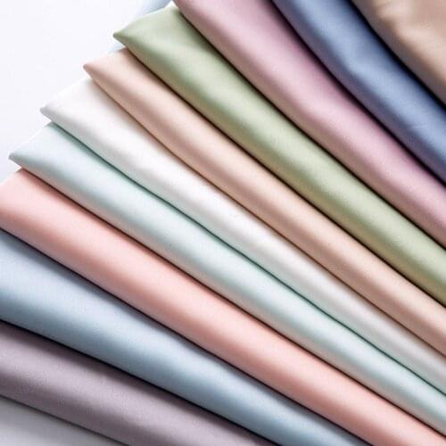 Dress Satin Chiffon Solid Soft Slippy Dropping Material Shirt Scarf Glossy Breathable DIY Sewing Fabric