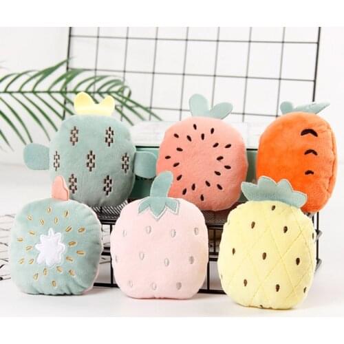1pc Plush Squeaky Bone Dog Toys Bite-Resistant Clean Dog Chew Puppy Training Toy Soft Carrot And Vegetable Pet Supplies