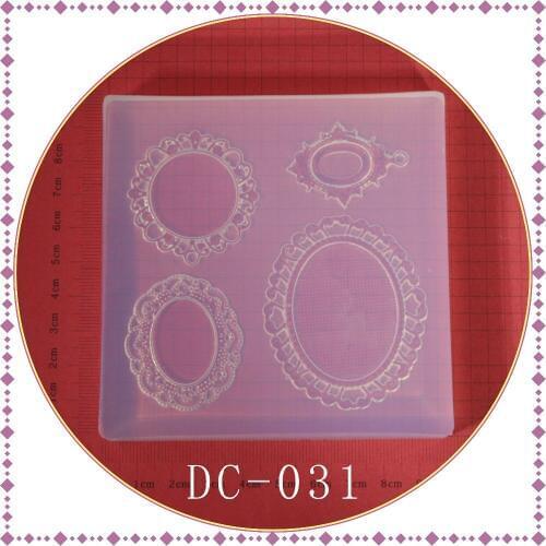 Frame silicone mold DIY resin jewelry pendant necklace pendant lanugo mold resin molds for jewelry