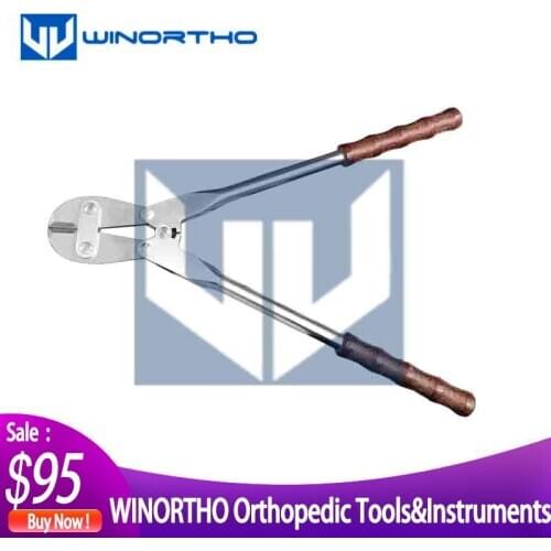 Implant Cutter Detachable Handle cuts up to 3mm diameter 280mm long orthopedics veterinary instruments animal VET orthopedic