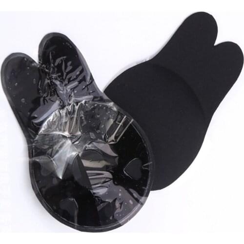 Rabbit Ear Self Adhesive Push Up Bra Women Sticky Invisible Silicone Strapless Backless Bras Bralette Underwear