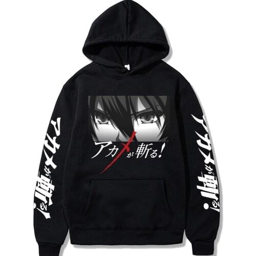 Akame Ga Kill Hoodie Harajuku Style Pullover Men Anime Printed Loose Casual Sweatshirt