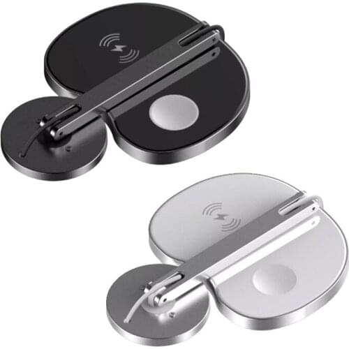 Top 3 in 1 Wireless Charger 15W Fast Charging for iPhone 11 Pro/XR/Xs Max for Samsung for Apple Watch 5 4 Pro