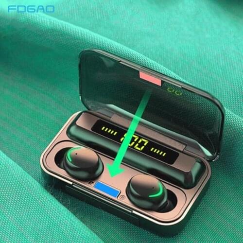 TWS for Bluetooth 5.0 Earphone 9D Hifi Stereo Wireless Headphones Sport Waterproof Earphones Mini Earbuds Headsets for Cellphone