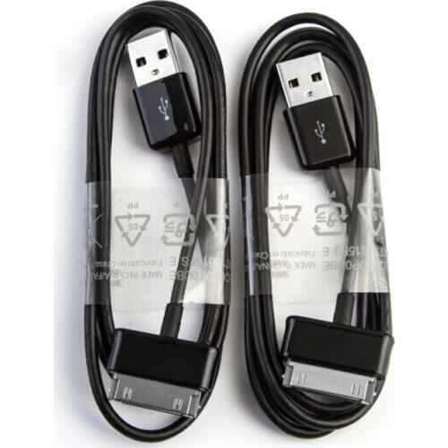 2 Pcs 1M 30P USB Data Sync Charger Cable For Samsung Galaxy Tab 2 Tablet 7"10.1" P6800 P1000 P7100 P7300 P7500 N8000 P3100 P3110