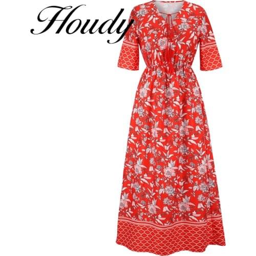 Women Dresses Sexy V Neck Floral Print Boho Beach Dress Ruffle Short Sleeve A Line Mini Dress Wrap Party Sundress Casual Wear