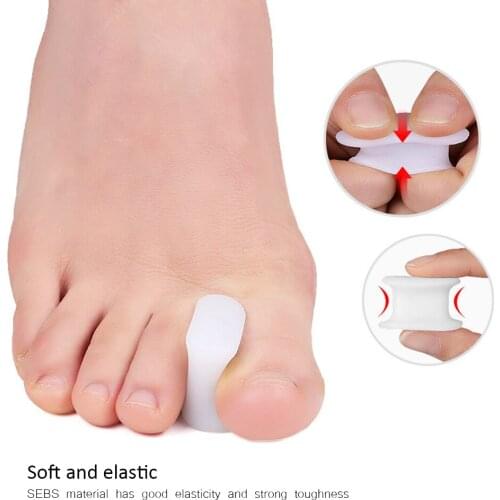 1 Pair Toes Separator Bone Thumb Orthotics Hallux Valgus Corrector Foot Care Adjuster Hallux Valgus Foot Corrector