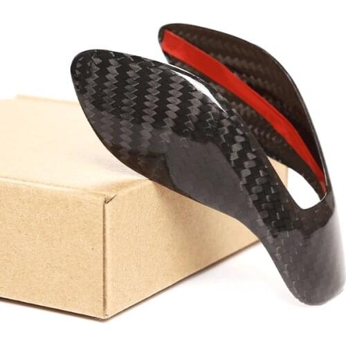 1 piece set Real Carbon Fiber Car Center Console Gear Shift Knob Cover Trim for 15-18 Ford Sharp Car Accessories