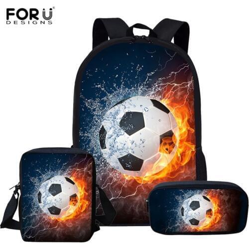 3pcs Children School Bags For Boys Girls Teenagers Backpacks Kids Galaxy Soccer Football Schoolbags Backpack mochila infantil