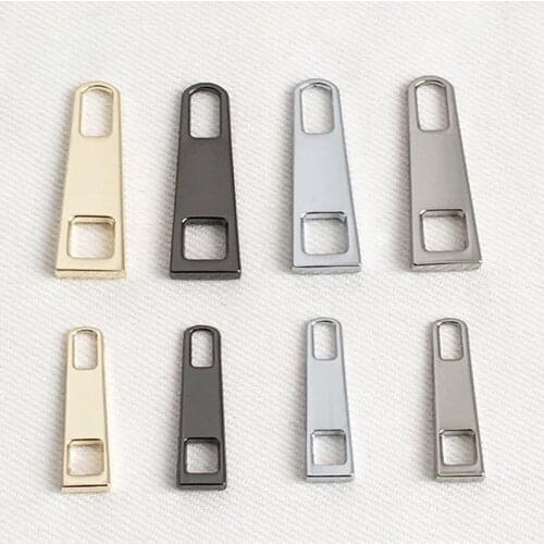 5# 3# Detachable Metal Zipper Pullers Zipper Sliders Head Zippers Repair Kits Zipper Pull Tab Bag Luggage DIY Sewing Accessories