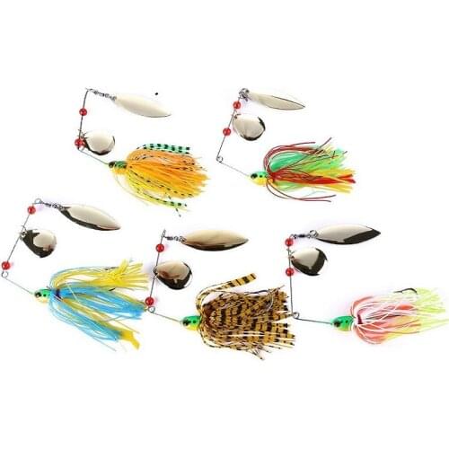 5-color beard sequin baitt Metal Bait Sequin Beard Pike Fishing Tackle Rubber Jig Soft Lure