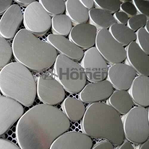 Free shipping silver baroque stainless steel mosaic kitchen back splash tile HME8032 tiles mosaic, home decor kitchen backsplash