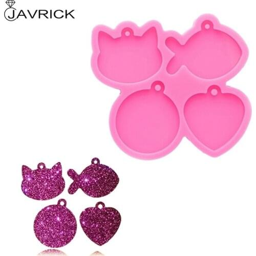 Shiny Glossy Silicone Resin Molds Pet Tag Silicone Mold DIY Keychain Pendant Jewelry Epoxy Resin Crafting Molds