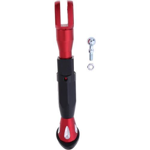 CNC Side Foot Peg Foot Peg Mount Rest Kickstand For Motorcycle Dirt Bike Red ,Black